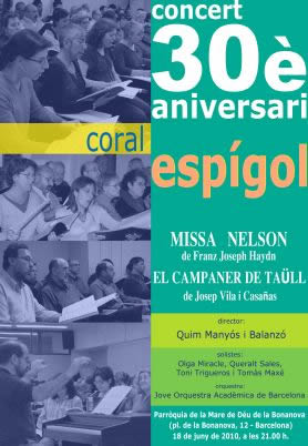 Concierto 30 aniversario - Programa